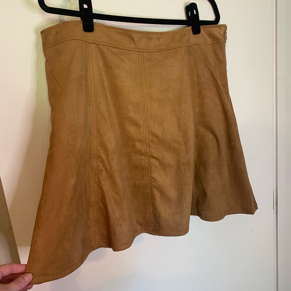 NWT LOFT Suede Skirt Women’s 16